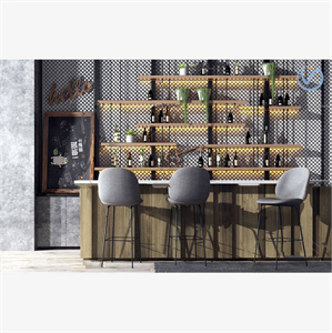 Industrial style bar counter 3d model